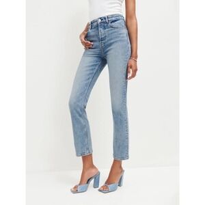 Reformation Cynthia Stretch High Rise Straight Jeans Size 25 NWOT
